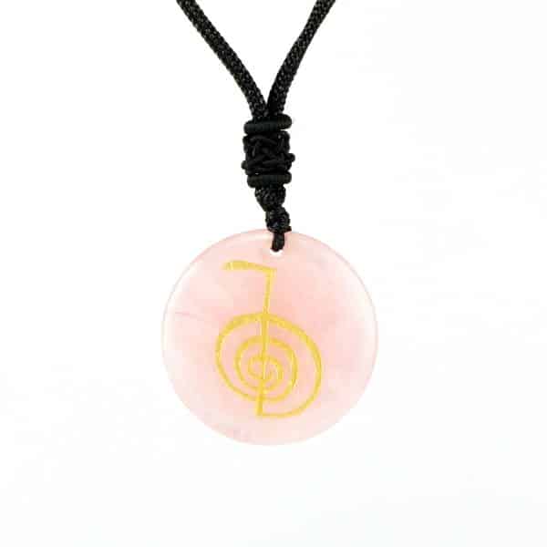 Natural Crystal Agate Stone Carving Spiral Aura Pendant Necklace Jewelry