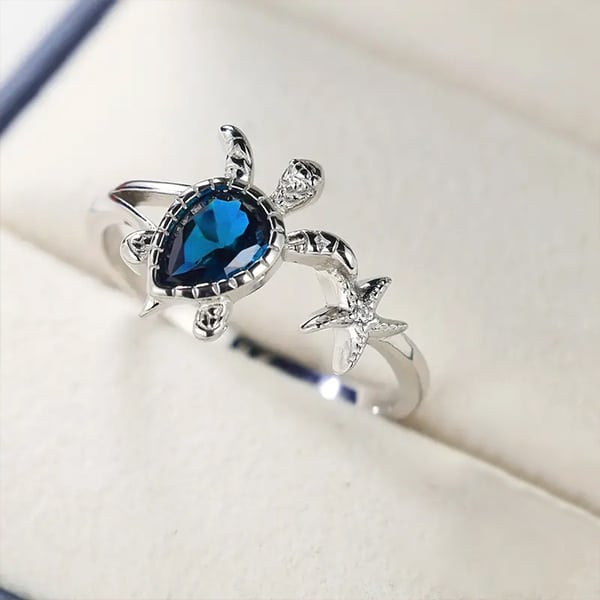 Beach Vacation Hawaiian Wind Summer Ocean Cute Animal Ring