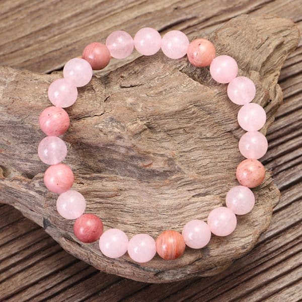 Stone Bead String Long Fringe Yoga Necklace Bracelet Crystal
