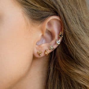 Women's Fashion Simple Micro-set Zirconia Earrings