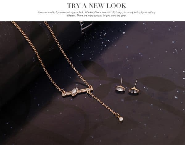 Art Series Jewelry Necklace Earrings Bracelet Set