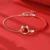 Women's Zodiac Dragon Necklace Red Rope Bracelet