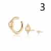 Women's Fashion Irregular Geometric Diamond Earrings Set