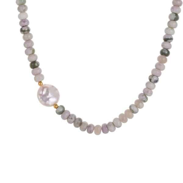 Sweet Cool Style Natural Stone Crystal String Beads Necklace