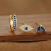 Lady Temperament Trendy Earrings Buckle Stud 3-piece Set