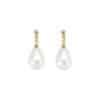 Women's Vintage Water Drop Pearl Stud Earrings
