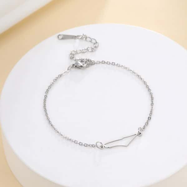 Irregular Hollow Mountain Pendant Bracelet Girls Temperament Jewelry