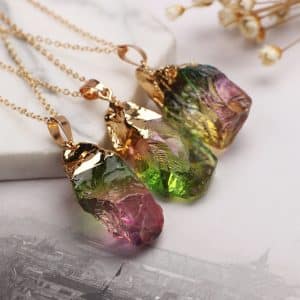 Natural stone necklace