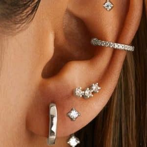 Brass Electroplating Fashion Design Earring Set