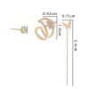 Personality Design Feeling Earrings Inlaid Diamond Awn Star Ear Bone Clip Set Female, Fashion Butterfly Tassel Earrings