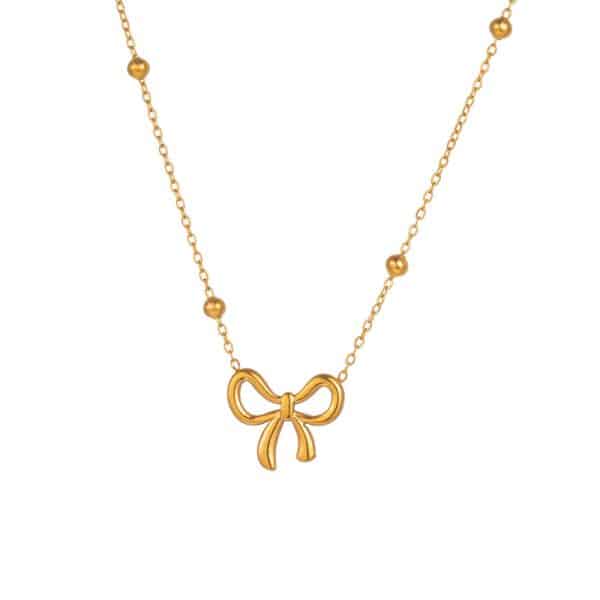 European And American Fashion Minority Design Bow Necklace For Women