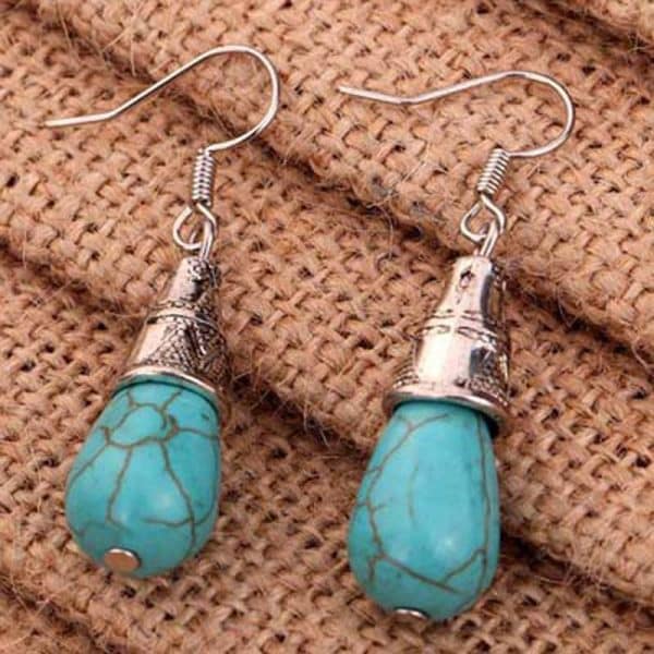 Bohemian long drop earrings