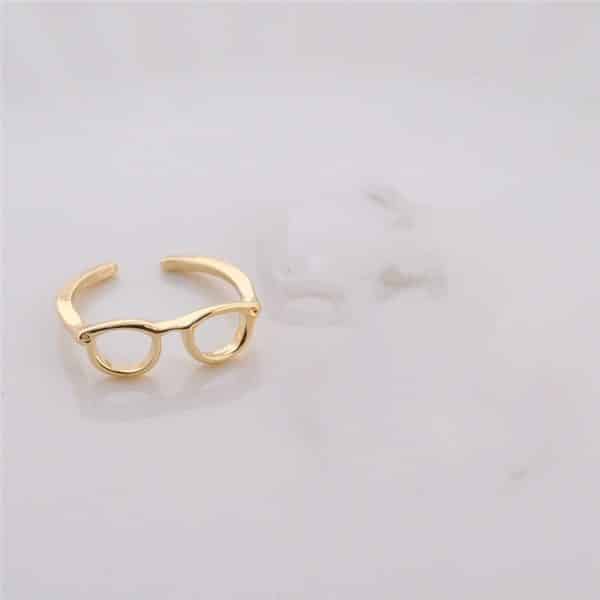 Women's Korean-style Personality Couple Half-open Adjustable Glasses Ring