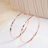 925 Sterling Silver Lace Laser Pattern Circle Earrings
