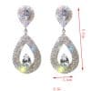 Women's Shiny Diamond-encrusted Drop Earrings