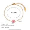 Gold Drop Oil Serrated Petal Bracelet For Women