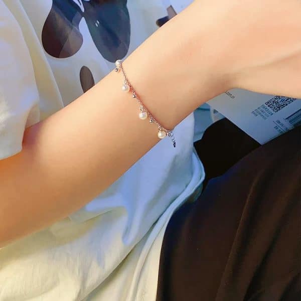 Women's Starry Pearl Tassel Bracelet Bracelet