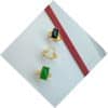 Brass Gold-plated Long Gem Electroplated Live Ring
