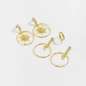 Fashion Premium Design Sense Earrings Circle Pendant Earrings