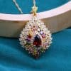 Creative Design Color Zircon Pendant Necklace