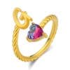 Creative Fashion Letter Love Heart-shaped Ring