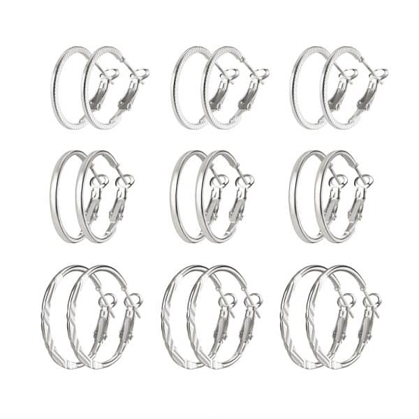 Korean Retro Earrings Set Fashion Ear Ring 9 Pairs Combination Set Ear Rings