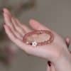 Fashion Personality Strawberry Quartz Peach Blossom Bracelet