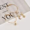 Hot Sale Alloy Fishtail Pineapple Fruit Earring Set