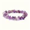 Natural Stone Amethyst Crystal Bud Irregular Rough Stone Necklace