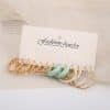 Acrylic C Type Earring Chain Earring Set