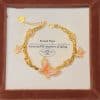 Alluvial Gold Enamel Purple Sweet Star Pendant Butterfly Bracelet