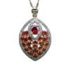 Creative Design Color Zircon Pendant Necklace