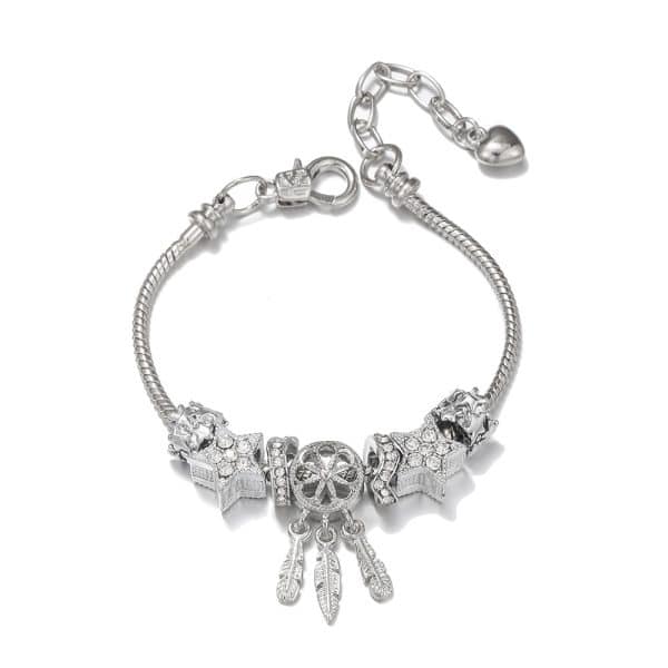 DIY Bracelet, Female Star Bead, Dreamcatcher Pendant, Lobster Buckle Bracelet