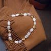 Vintage Stone Square Baroque Pearl Jewelry