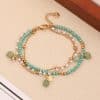 Titanium Steel Beaded Multi-layer Crystal Bracelet String