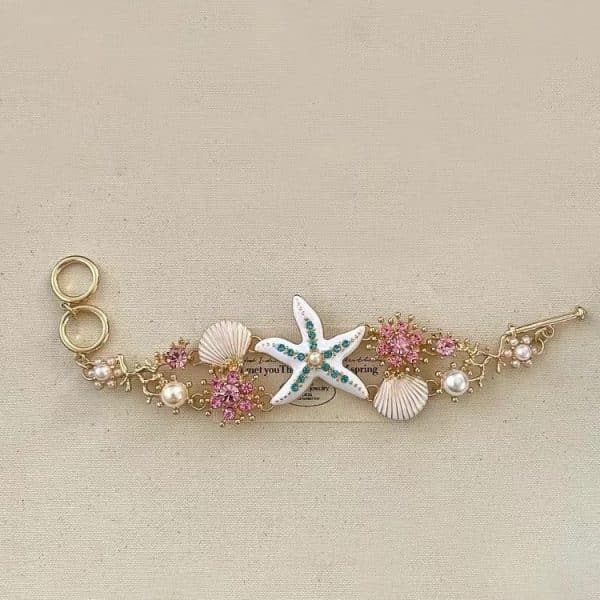 Female Fashion Vacation Style Ocean Starfish Shell Bracelet