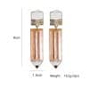 Colored Alloy Drop Oil Pencil Earrings