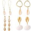 Natural Shell Long Conch Set