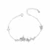 S925 Sterling Silver Sweet Butterfly Bracelet For Women Simple