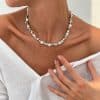 Personalized Trendy Shaped Pearl Necklace For Women