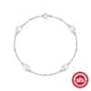 925 Sterling Silver Simple Pearl Ball Beads Bracelet All-matching Graceful