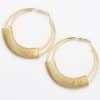 Twisted Diamond Geometric Circle Stud Earrings
