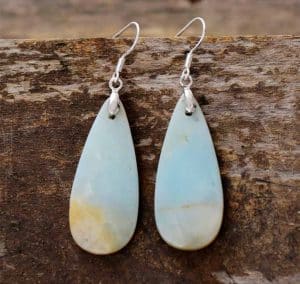 Stone Trapezoid Drop Boho Luxury Earrings