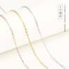 Women's Sterling Silver Necklace 925 Sterling Silver Simple Accessories Elegant 18k Plated