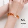 Women's Ethnic Style Carved Citrine Bracelet