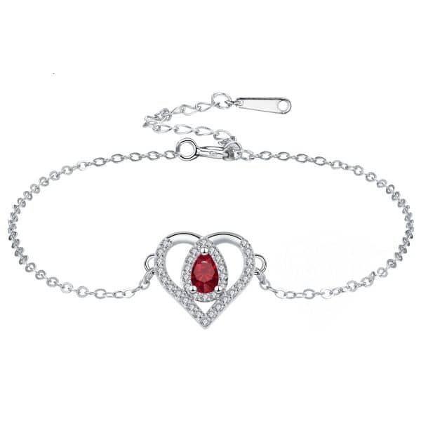 Valentine's Day Heart-shaped Adjustable Bracelet Water Drop