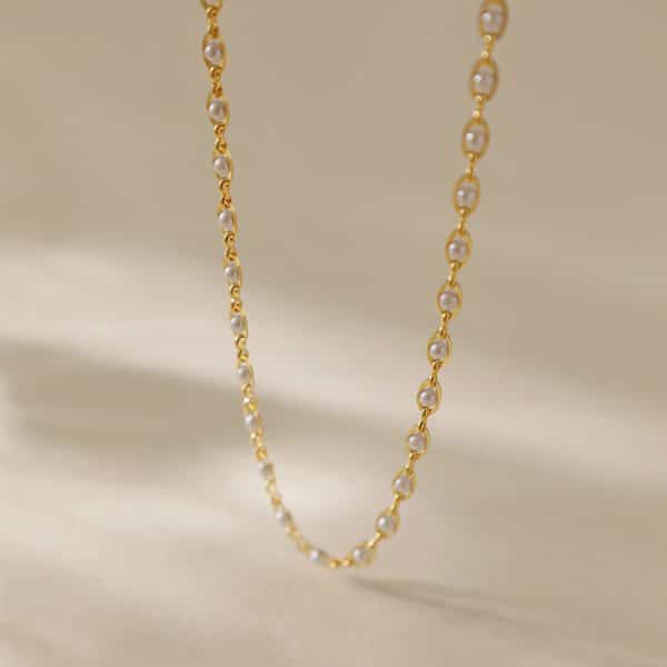 Color-preserving Retro High-grade Elegant Graceful French Necklace