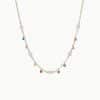 European And American Ins Freshwater Pearl Necklace Color Zircon Titanium Steel Bracelet