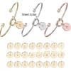 Titanium Steel 26 English Letters Bracelet Diy Love Heart