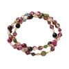 Fashion Colorful Tourmaline Three-ring Bracelet For Women